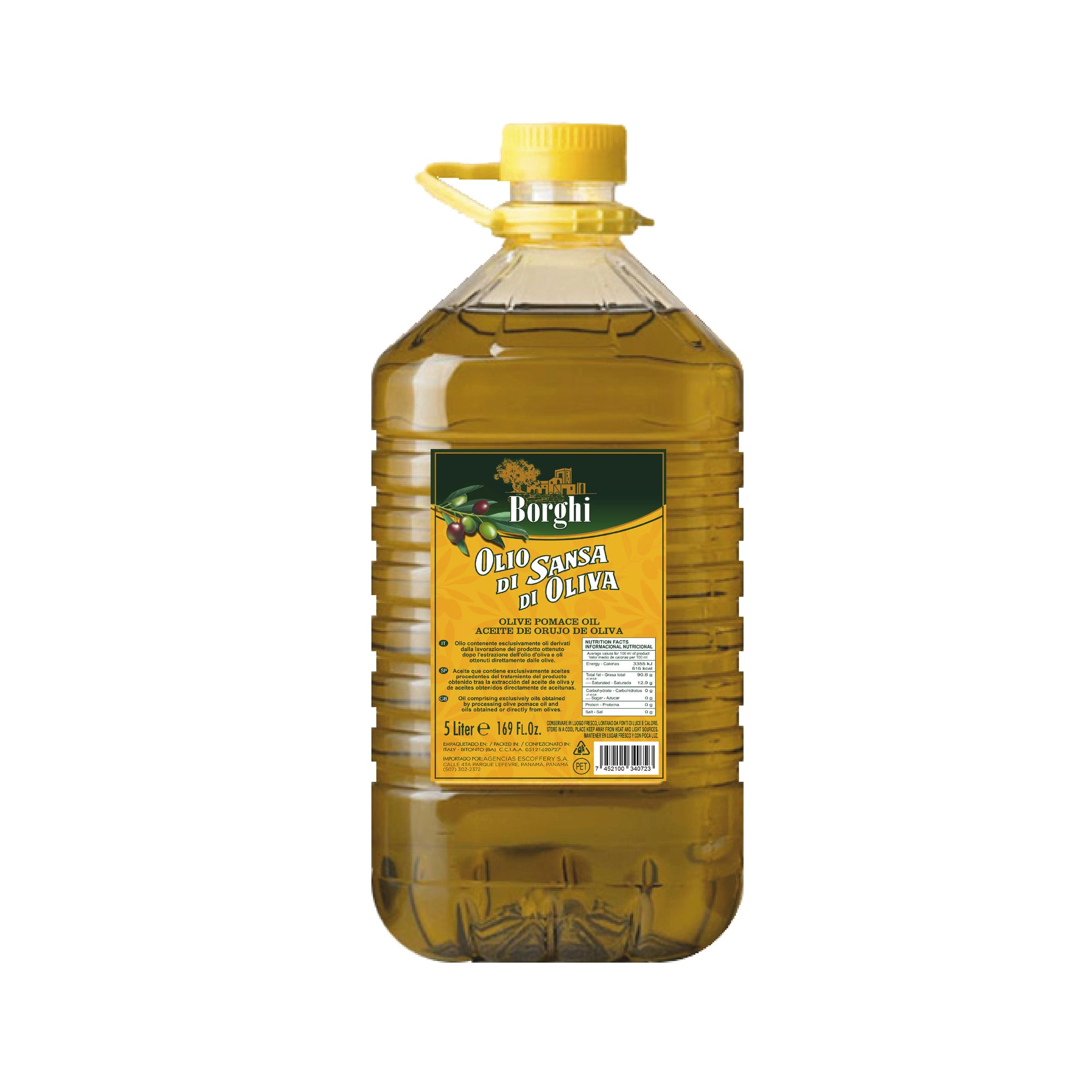 BORGHI OLIO DI SANSA DI OLIVA 5LT