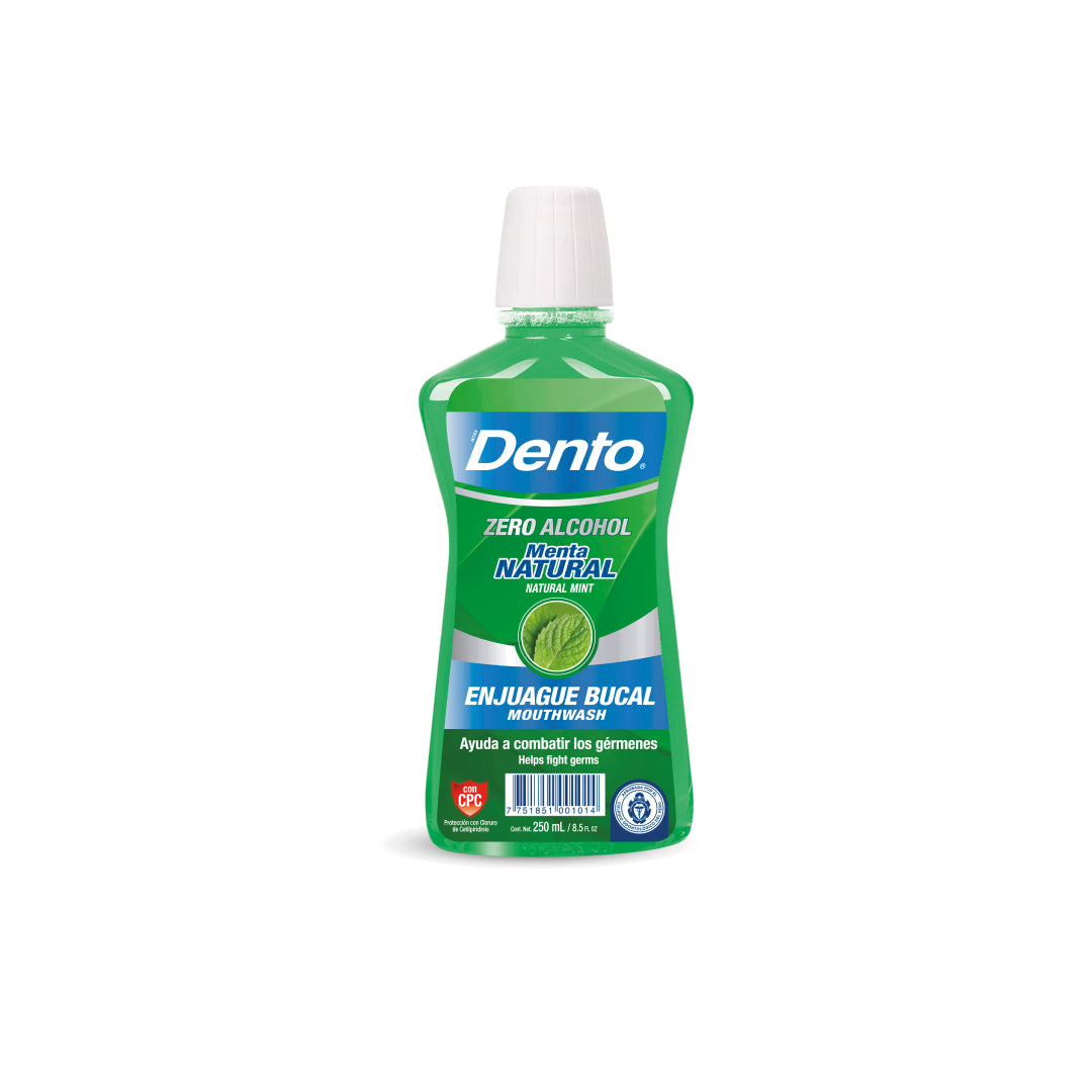 DENTO ENJUAGUE BUCAL MENTA NATURAL 250ML