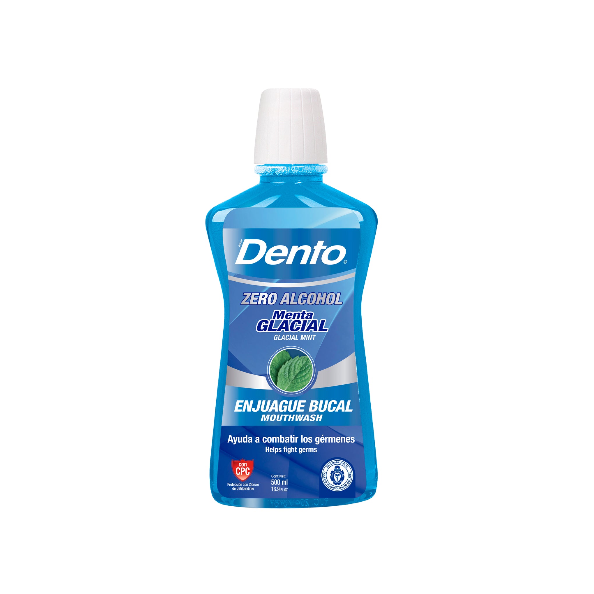 DENTO ENJUAGUE BUCAL MENTA GLACIAL 500ML