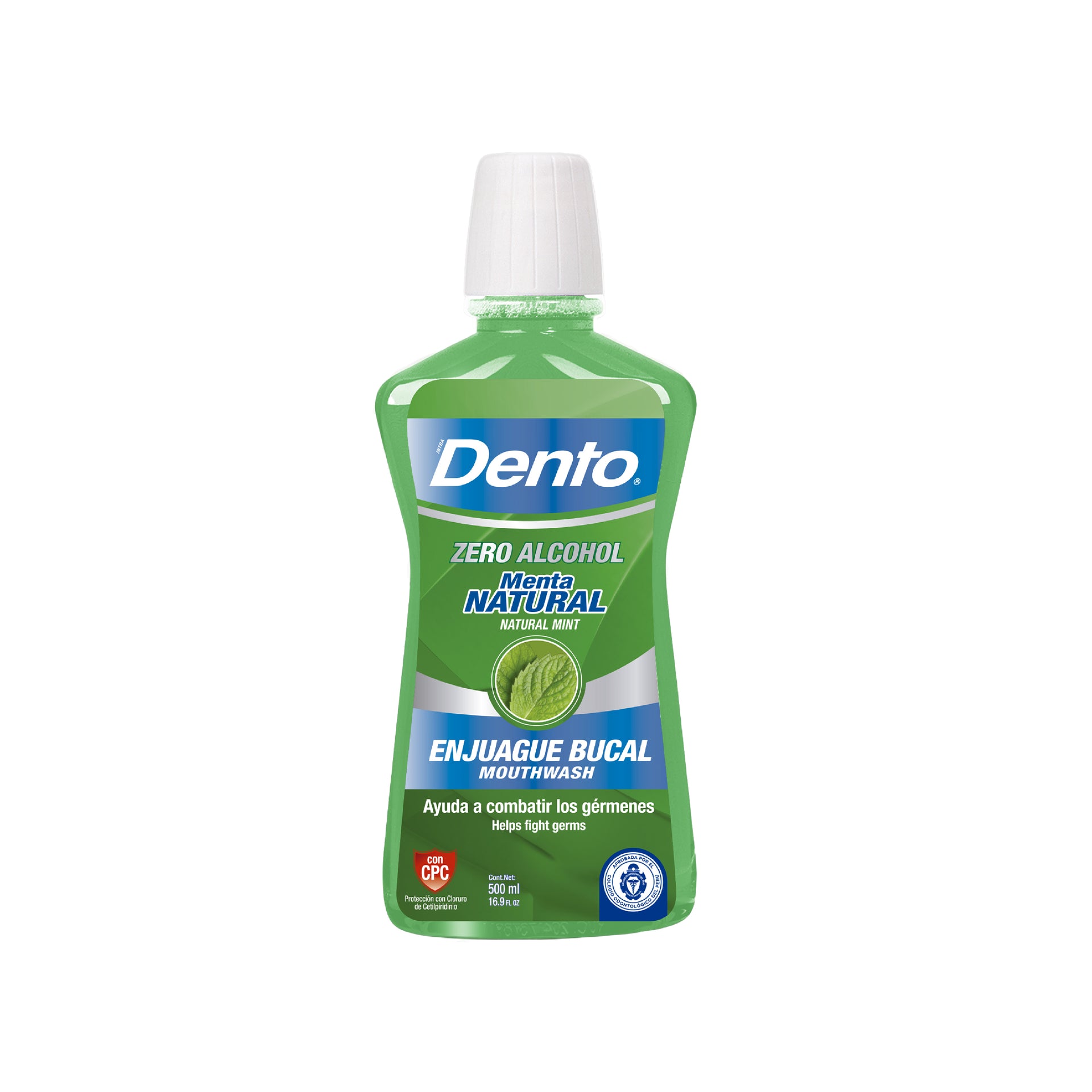 DENTO ENJUAGUE BUCAL MENTA NATURAL 500ML