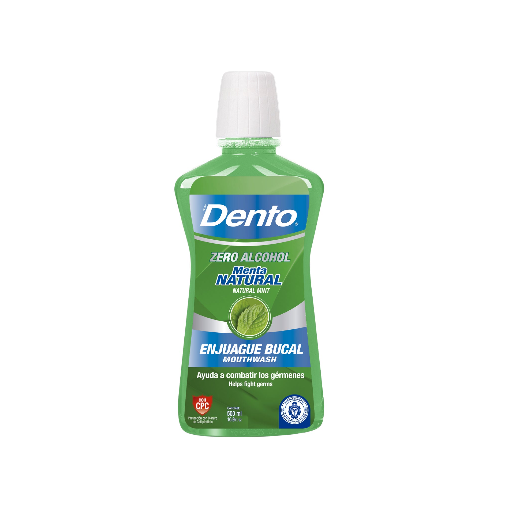 DENTO ENJUAGUE BUCAL MENTA NATURAL 500ML