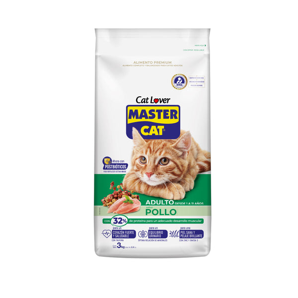 Master Cat Adulto Sabor Pollo 3 Kg