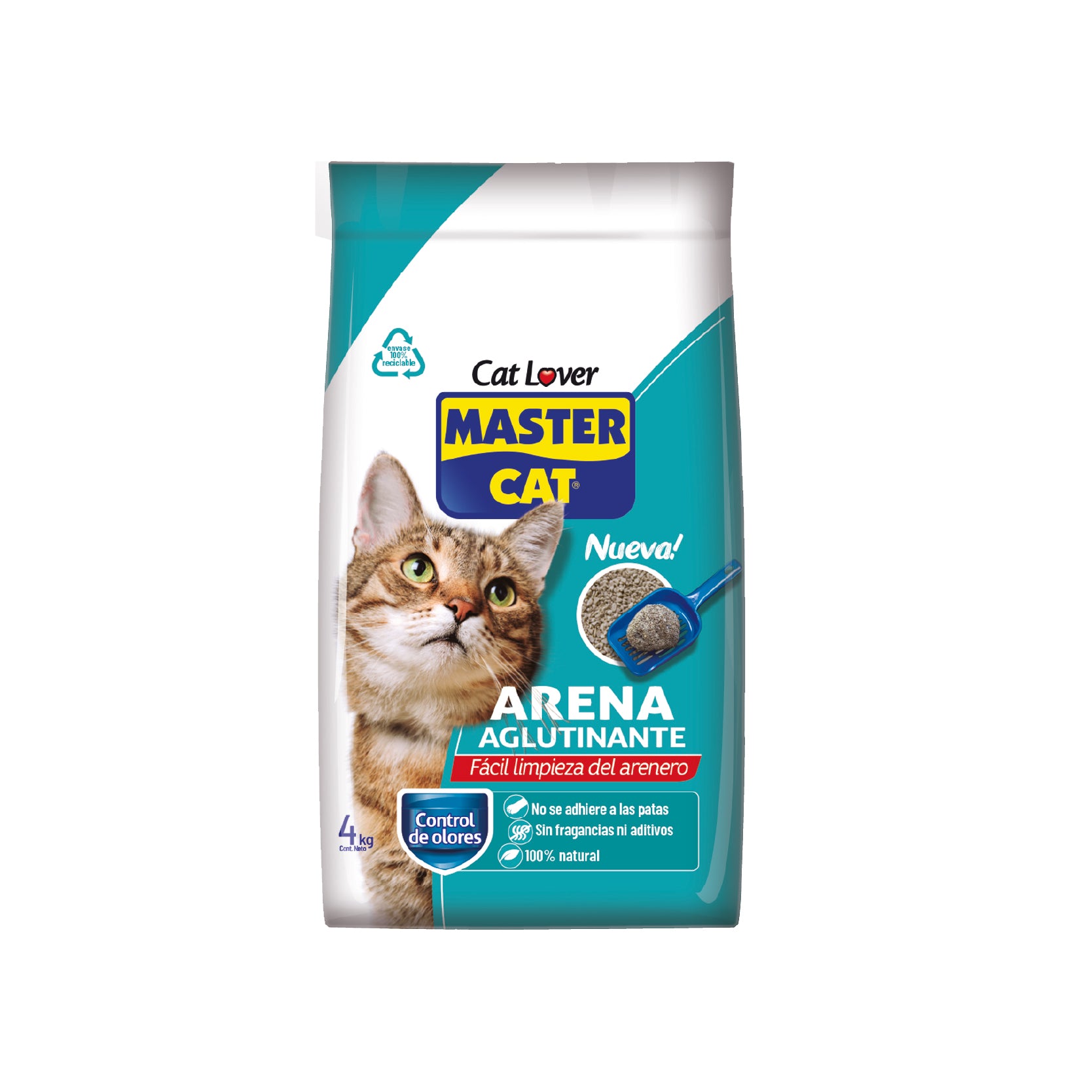 Master Cat Arena Sanitaria Aglutinante 4kg