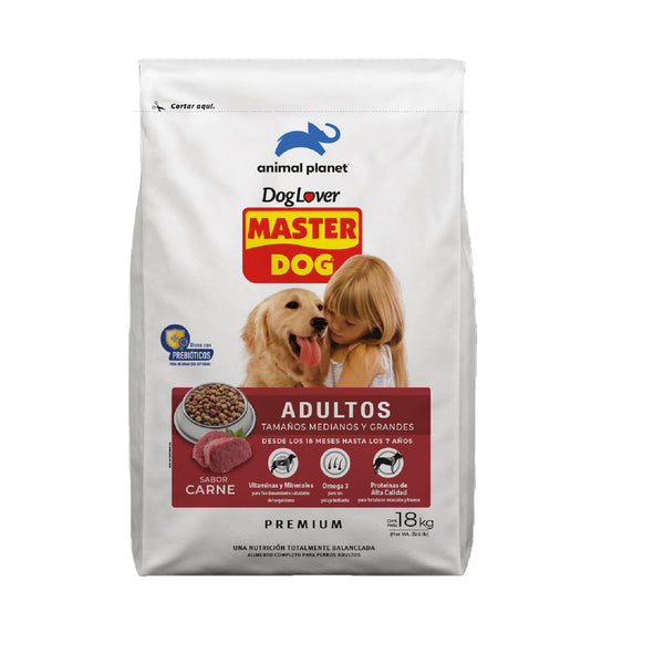 MASTER DOG ADULTO SABOR CARNE 18KG