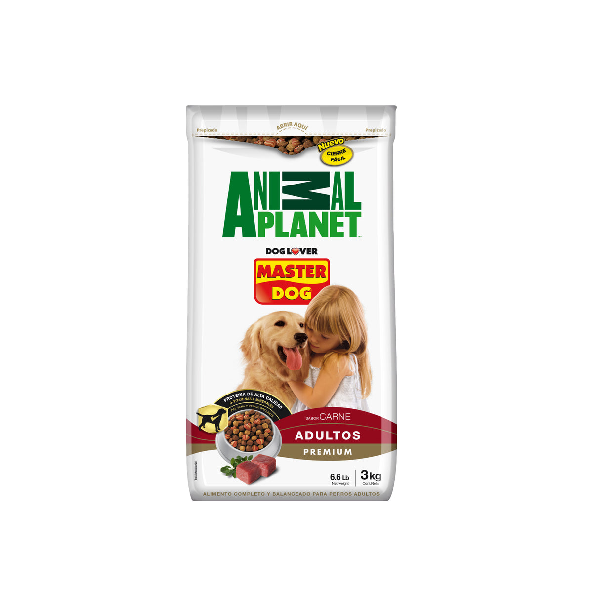 Master Dog Adulto Sabor Carne 3kg