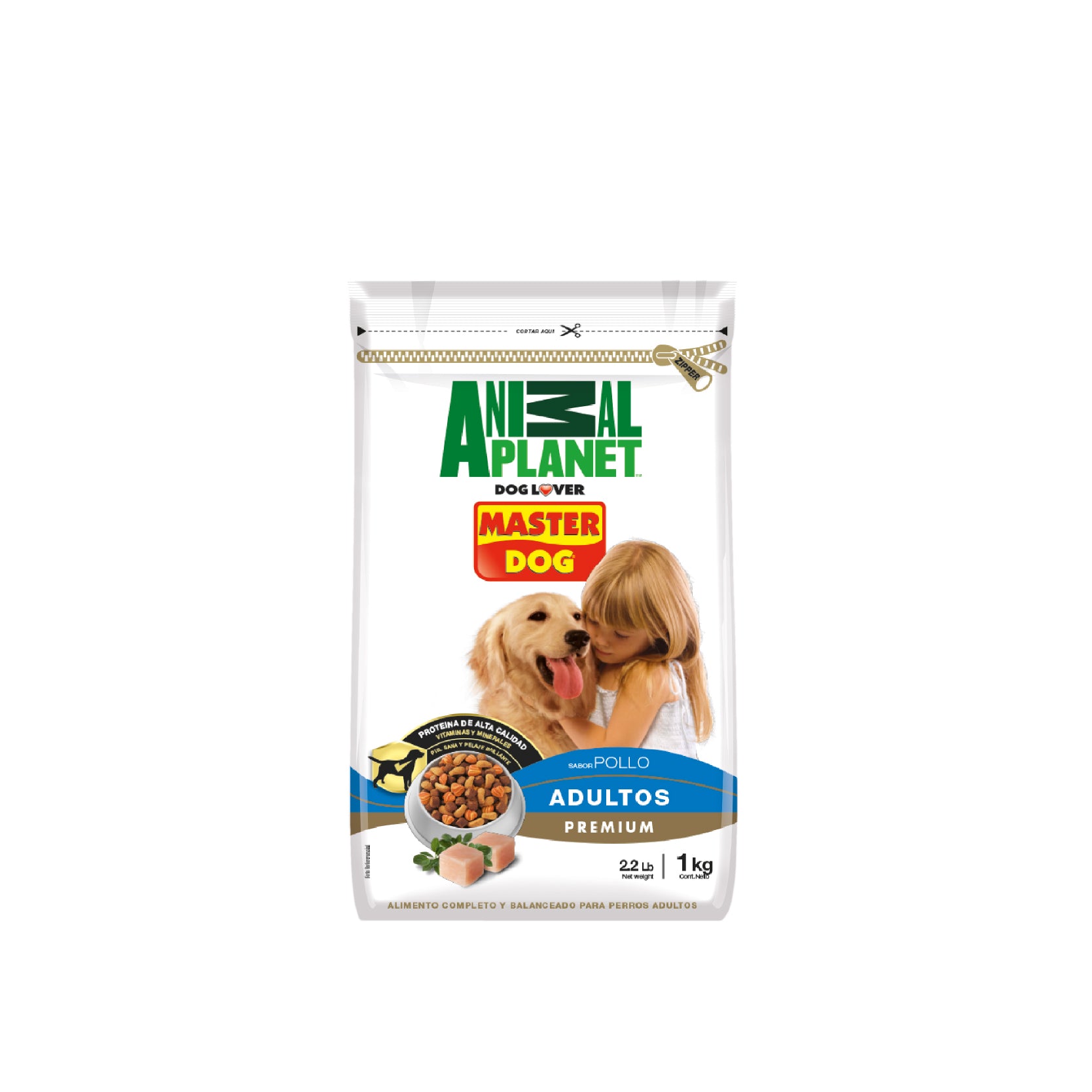 Master Dog Adulto Sabor Pollo 1kg