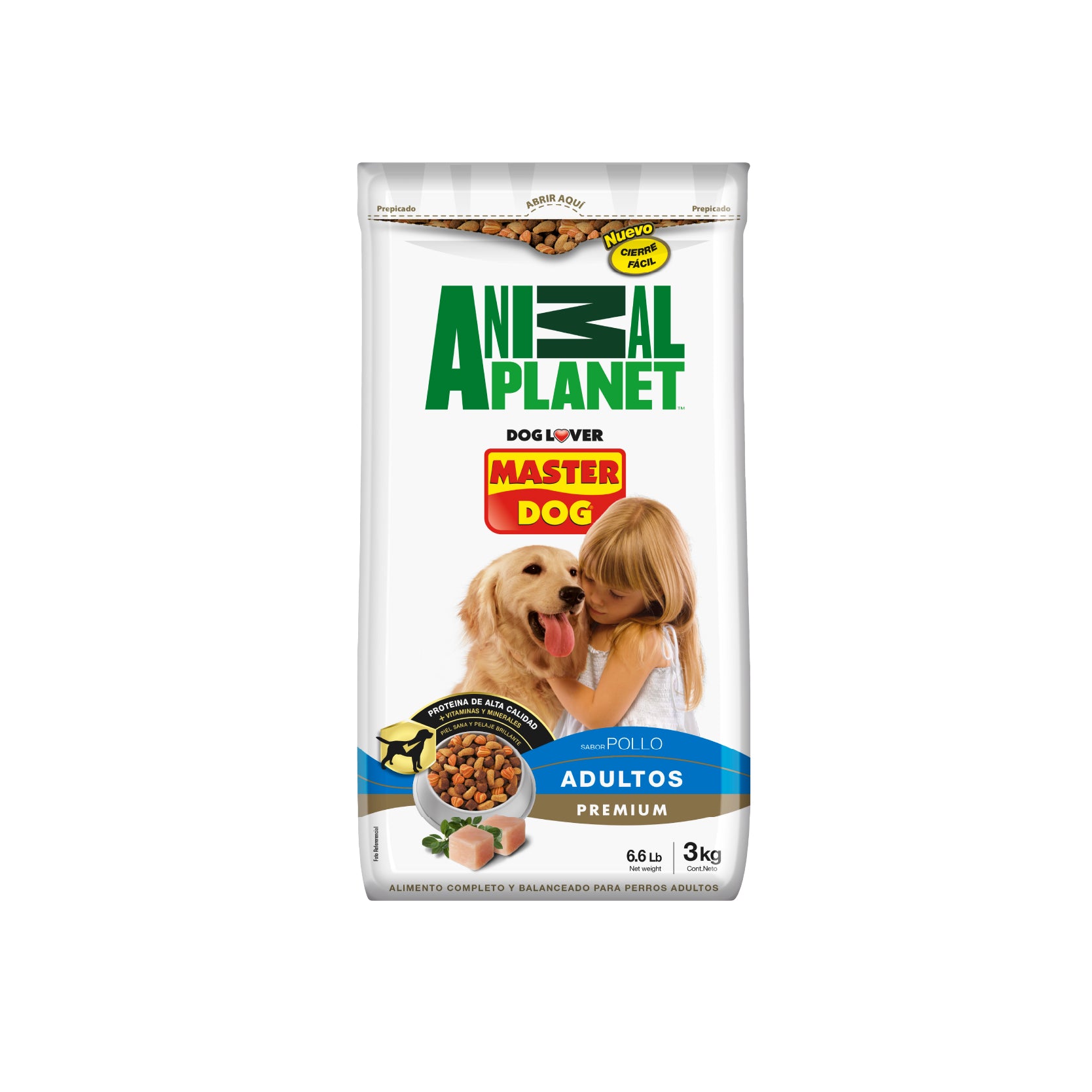MASTER DOG ADULTO SABOR POLLO 3KG