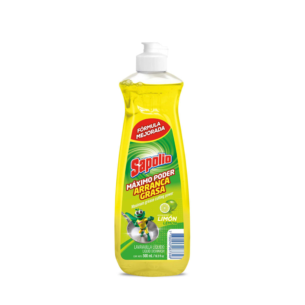 SAPOLIO LAVAVAJILLA LIMÓN 500ML