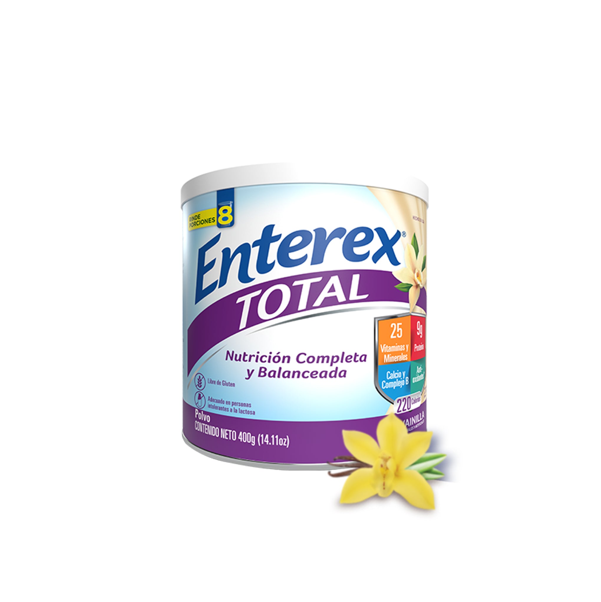 ENTEREX TOTAL SABOR VAINILLA EN POLVO 400G