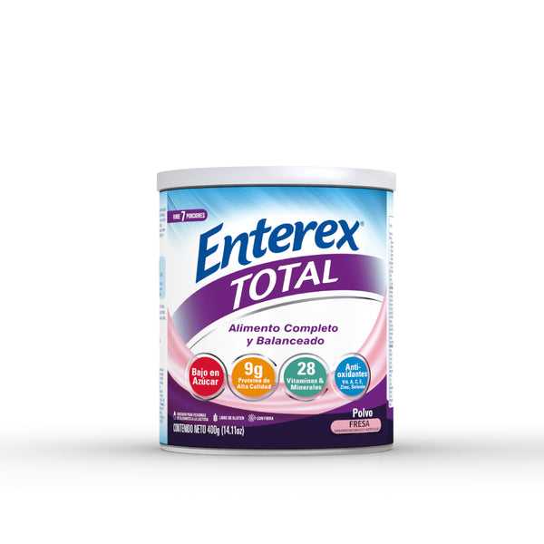 ENTEREX TOTAL SABOR FRESA EN POLVO 400G