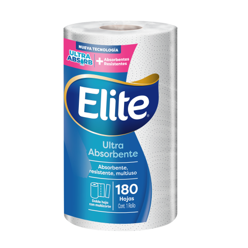 ELITE TOALLA DE PAPEL ULTRA ABSORBENTE 180 HOJAS 1UND