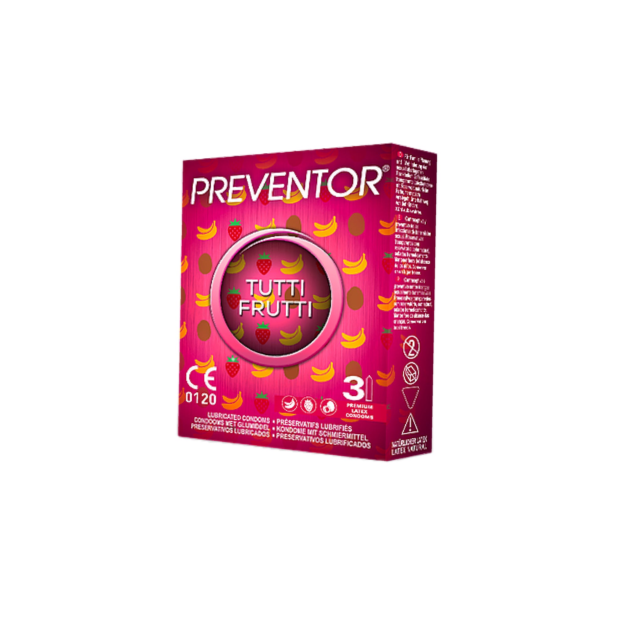 PREVENTOR PRESERVATIVOS TUTTI FRUTTI 3 PACK