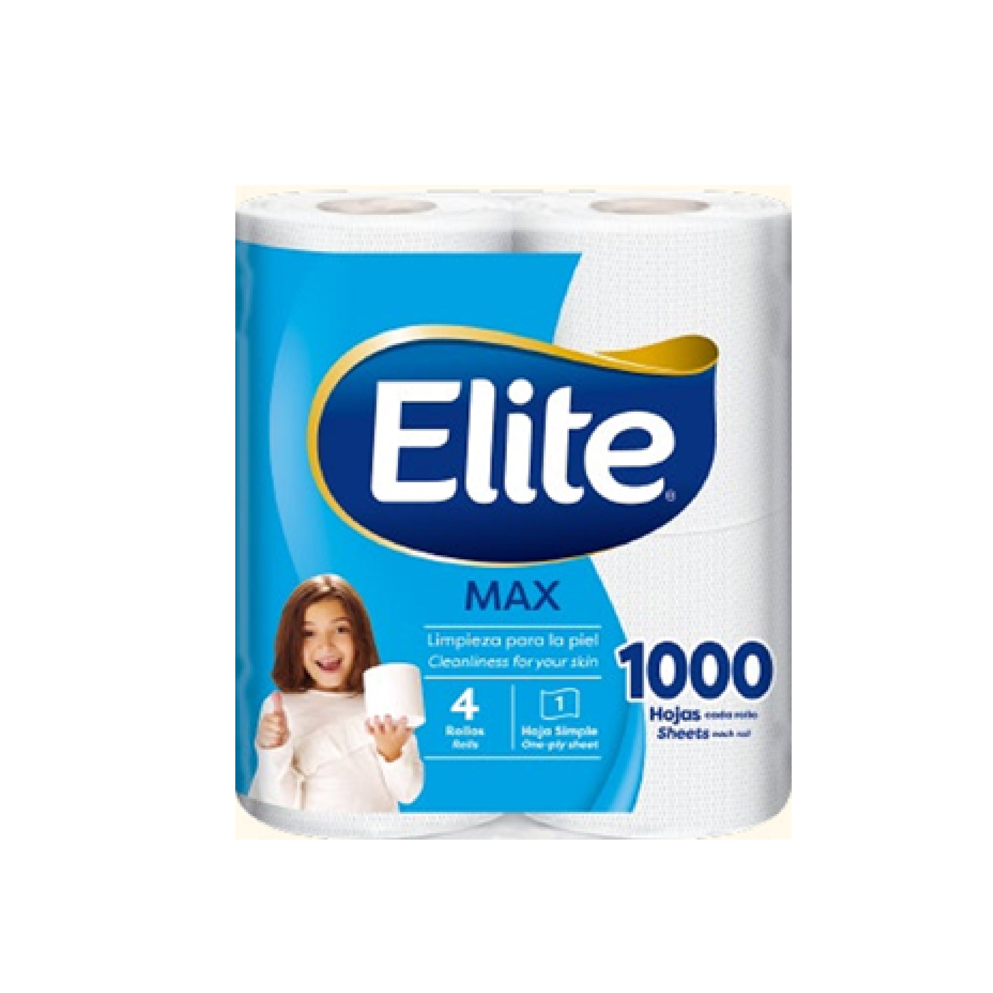 ELITE PAPEL HIGIENICO 1000 HOJAS 4und
