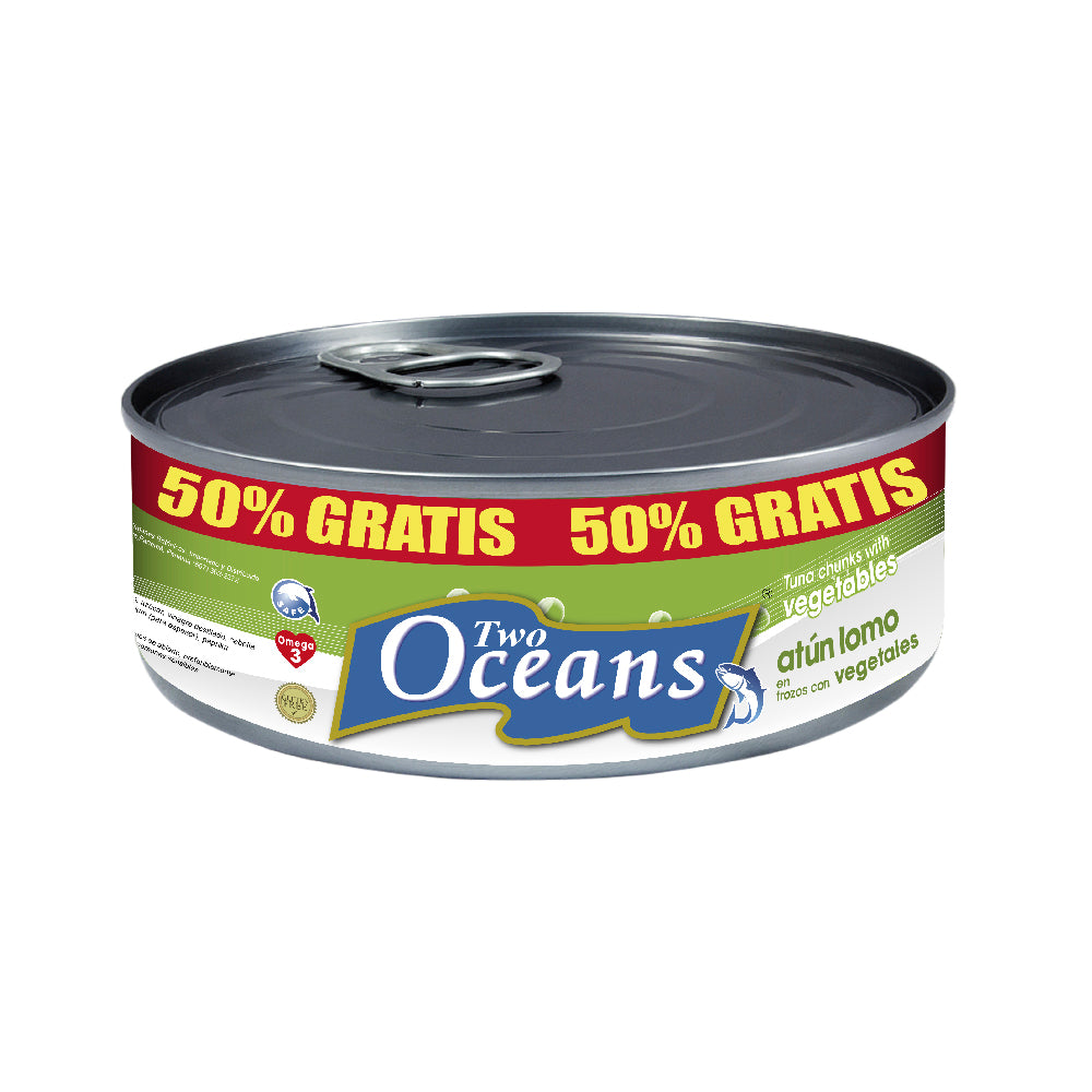 TWO OCEANS TUNA CON VEGETALES 50%+